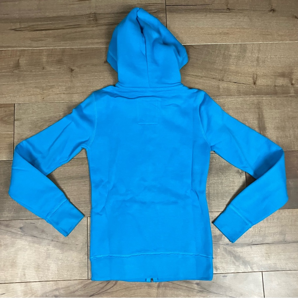Aeropostale Women’s Size Small Plain Blue Full Zip Hoodie Sweatshirt NWT! - Picture 2 of 11
